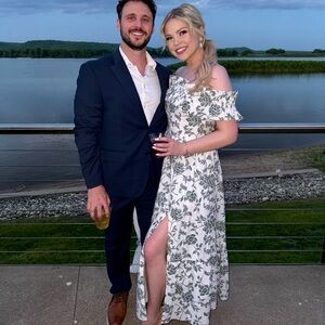 Abercrombie and Fitch Floral Off-Shoulder Maxi Dress